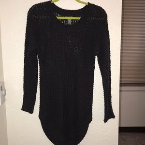 Charlotte Russe Gray Cable Knit Sweater